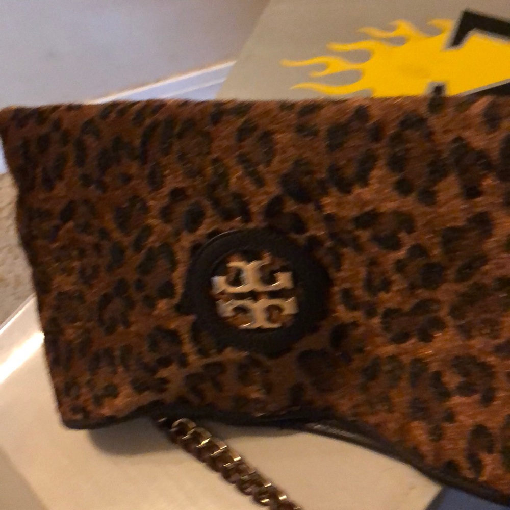 Brown leopard print Tory Burch original bag